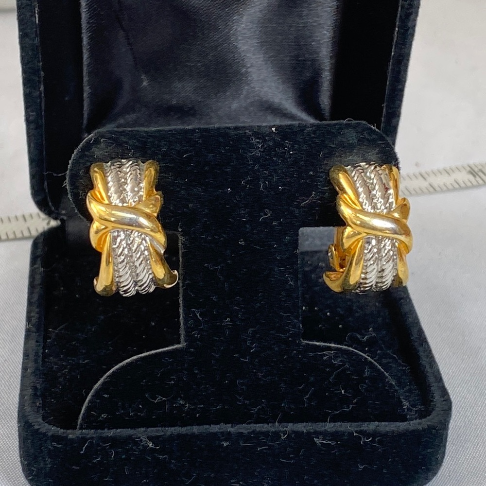 Vintage rope knot earrings